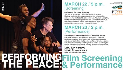 Performing the Peace show poster