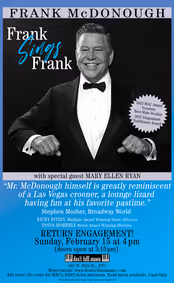 FRANK SINGS FRANK show poster
