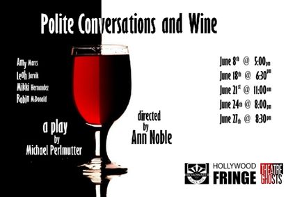 Polite Conversations and Wine show poster