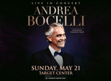 Andrea Bocelli Live in Concert show poster