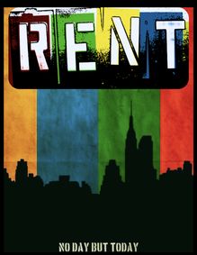 RENT show poster