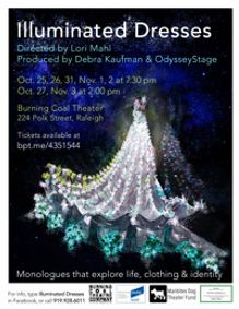 Illuminated dresses show poster