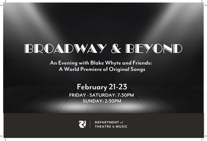 Broadway & Beyond: An Evening with Blake Whyte and Friends show poster