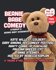 Beanie Babe Comedy show poster