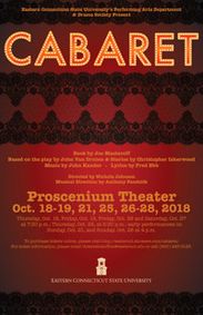 Cabaret show poster