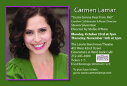 Carmen Lamar - You're Gonna Hear from Me show poster