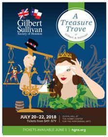 Houston Gilbert and Sullivan Society presents A Treasure Trove of Gilbert & Sullivan show poster