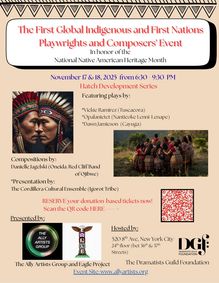 The First Global Indigenous and First Nation Playwrights and Composers’ Event show poster