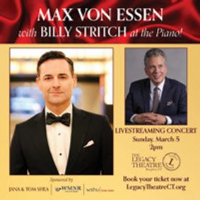 Max von Essen with Billy Stritch at the Piano! show poster