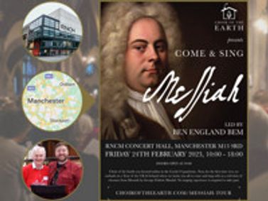 Come and sing Messiah with Choir of the Earth - Manchester show poster