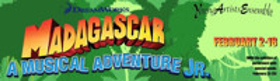Dreamworks' Madagascar: A Musical Adventure Jr. show poster