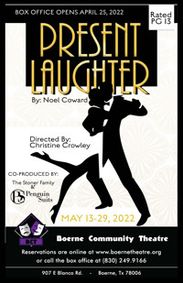 Present Laughter show poster
