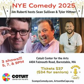 New Year's Eve Comedy: Jim Ruberti hosts Sean Sullivan, Tyler Hittner show poster