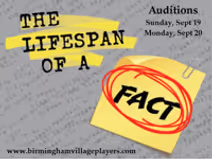 Auditions for The Lifespan of a Fact