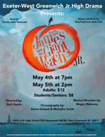 Roald Dahl’s James and the Giant Peach Jr. presented by the Exeter-West Greenwich Jr. High Drama Club