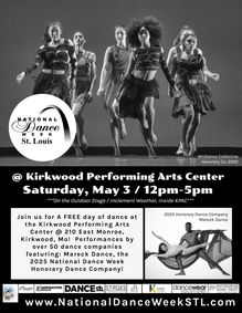 National Dance Week, St. Louis show poster