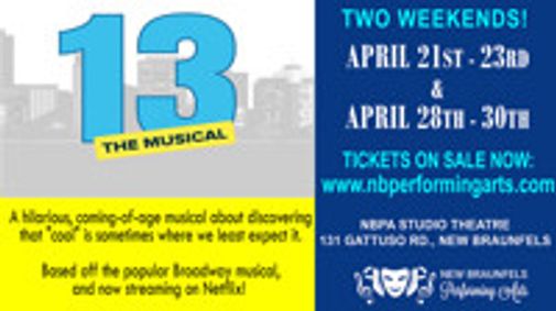 13 the Musical show poster