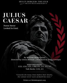 Julius Caesar show poster