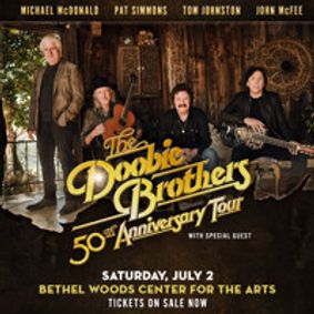 The Doobie Brothers 50th Anniversary Tour featuring Michael McDonald with special guests show poster