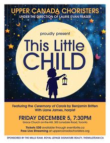This Little Child: The Upper Canada Choristers & Cantemos present Music for Christmas show poster