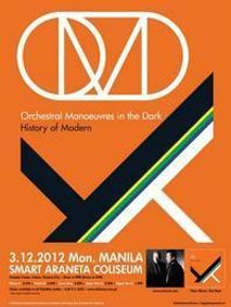 Orchestral Manoeuvres in the Dark Live in Manila 2012 show poster