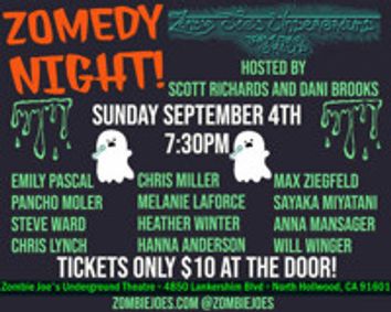 ZOMEDY NIGHT show poster