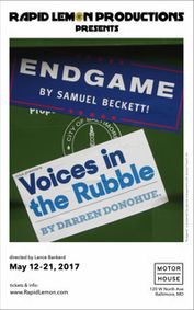 Endgame by Samuel Beckett and Voices in the Rubble by Darren Donohue show poster