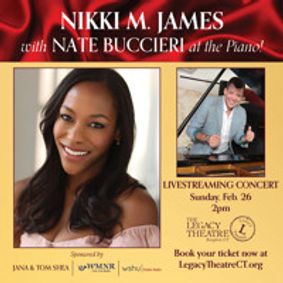 Nikki M. James with Nate Buccieri at the Piano! show poster