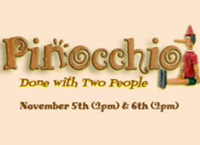 Pinocchio, Done with Two People show poster