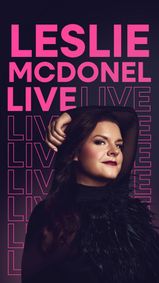 Leslie McDonel Live! show poster