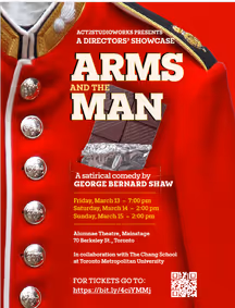 Arms and the Man - A Directors' Showcase show poster