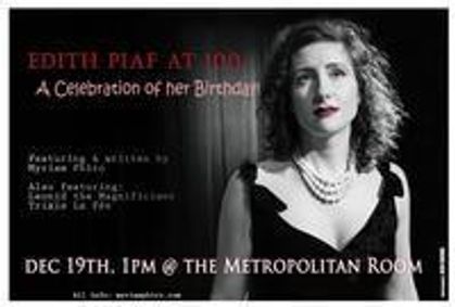 Myriam Phiro Presents Edith Piaf at 100: A Celebration of her 100th Birthday! show poster