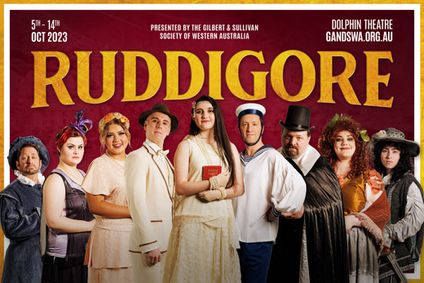 Ruddigore ~ presented by Gilbert & Sullivan WA show poster