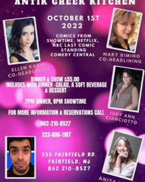 Comedy Night at Antik Greek Restaurant