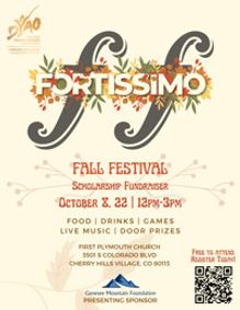 FORTISSIMO: DYAO's Fall Festival 2022 show poster