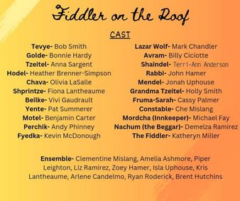 Fiddler on the Roof show poster