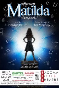 MATILDA at Tacoma Little Theatre show poster