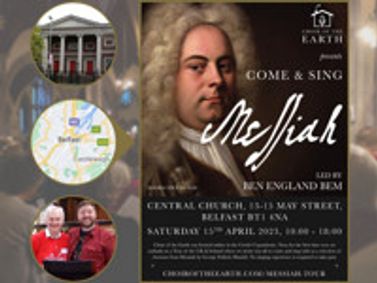 Come and sing Messiah with Choir of the Earth - Belfast show poster