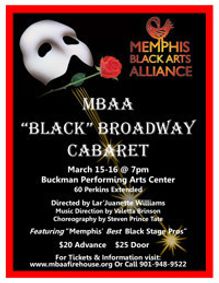 MBAA Black Broadway Cabaret show poster