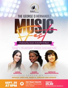 George D Hernandez Music Art Festival show poster
