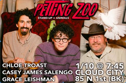 Petting Zoo: Live Comedy, Live Animals show poster