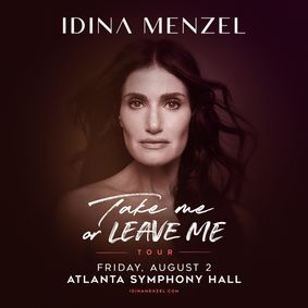 Idina Menzel: Take Me or Leave Me Tour show poster