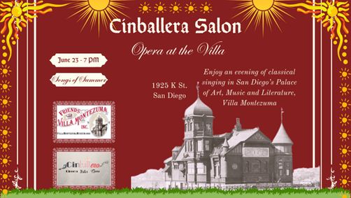 June Cinballera Salon - Songs of Summer show poster