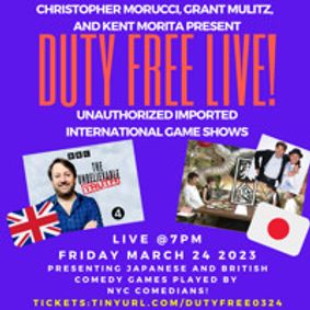 Duty Free Live! show poster