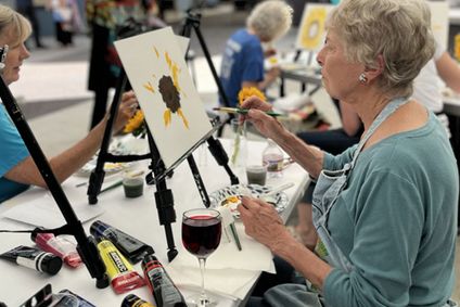 Paint and Sip Art Classes at Festival of Arts show poster