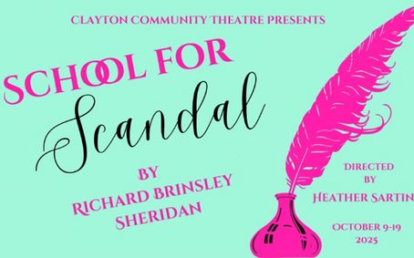 The School for Scandal show poster