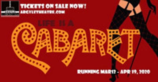 Cabaret show poster