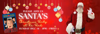 ANNUAL SANTA PARTY with Home Alone movie – Sun Dec 14, 1pm in New Hampshire