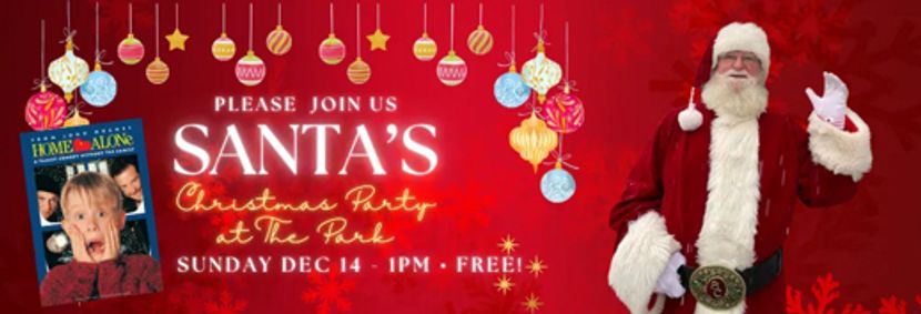 ANNUAL SANTA PARTY with Home Alone movie – Sun Dec 14, 1pm show poster