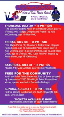 Voices of Youth Theatre Festival - In-Theatre AND Virtual -